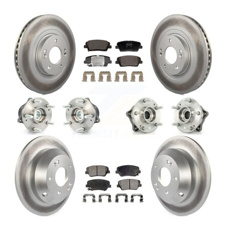 Detroit Axle Front Disc Brake Rotors Set For 2001-2005 Hyundai Santa Fe, 10.87 Inch Plain